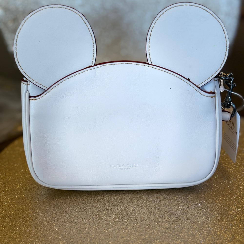 Coach White Mickey Ears Wrislet
